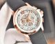 Best Replica Longines Green Mesh Face Rose Gold Case Rubber Band Watch (2)_th.jpg